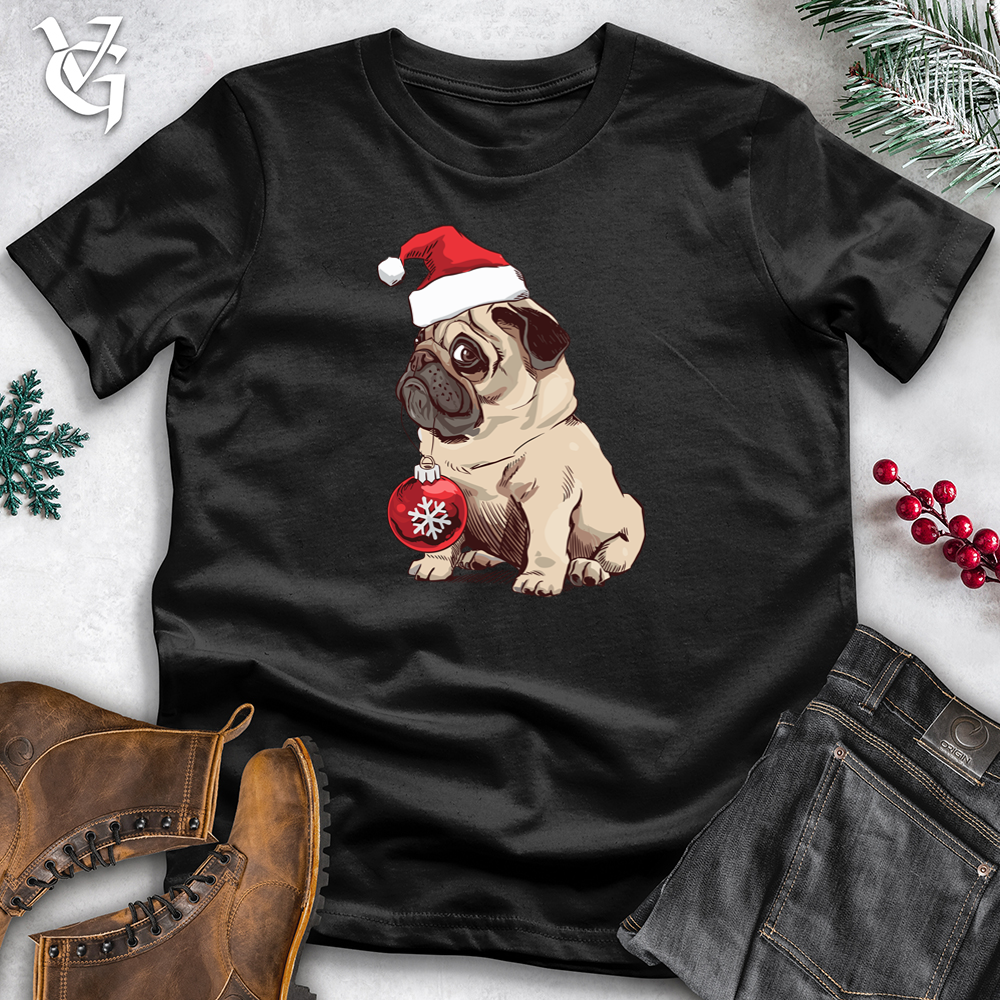 Pug In a Santa's Cap Softstyle Tee