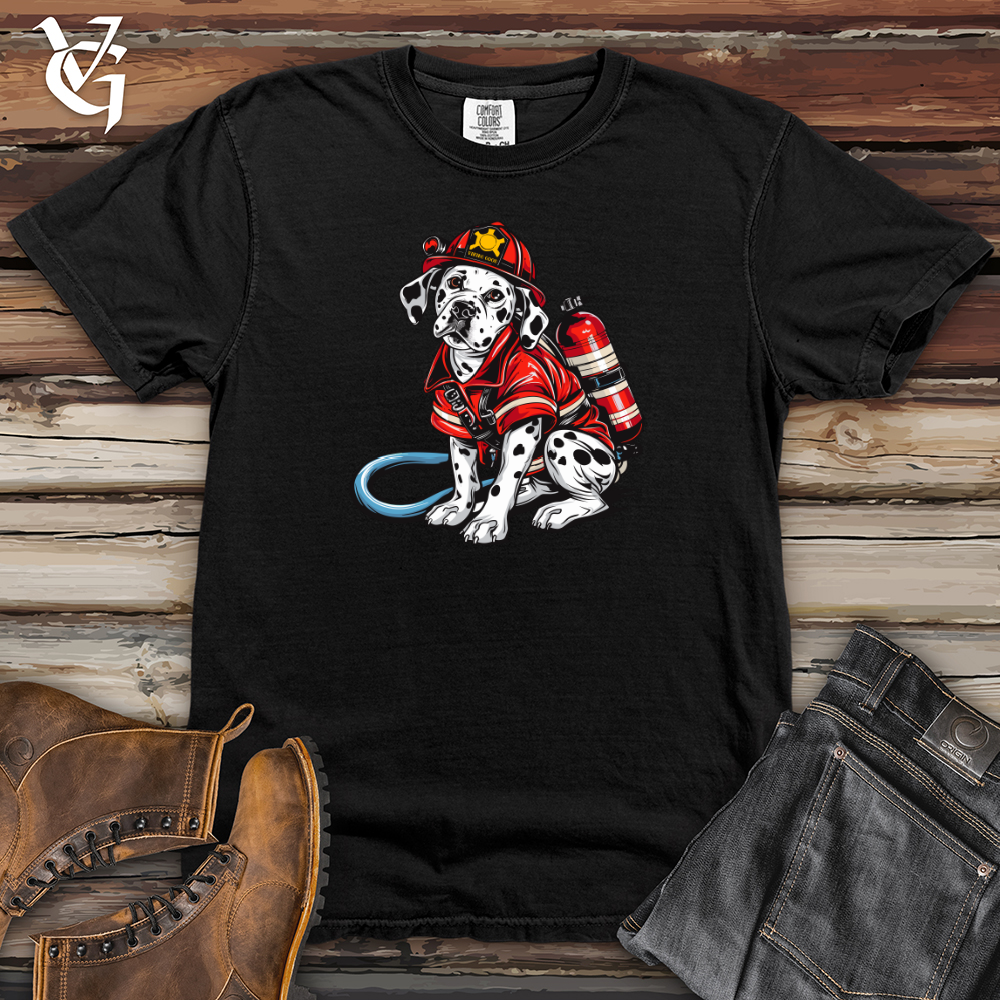 Dalmatian Firefighter Hero Heavy Cotton Comfort Colors Tee