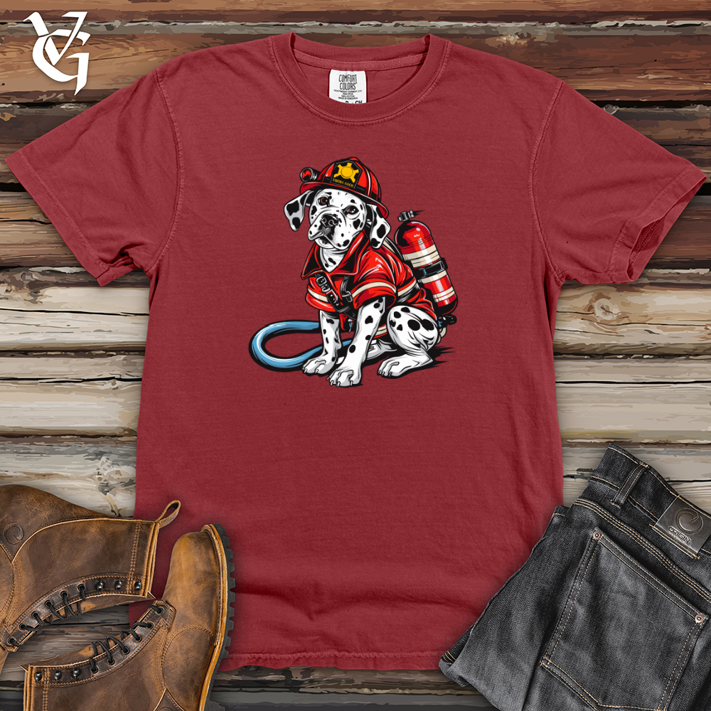Dalmatian Firefighter Hero Heavy Cotton Comfort Colors Tee