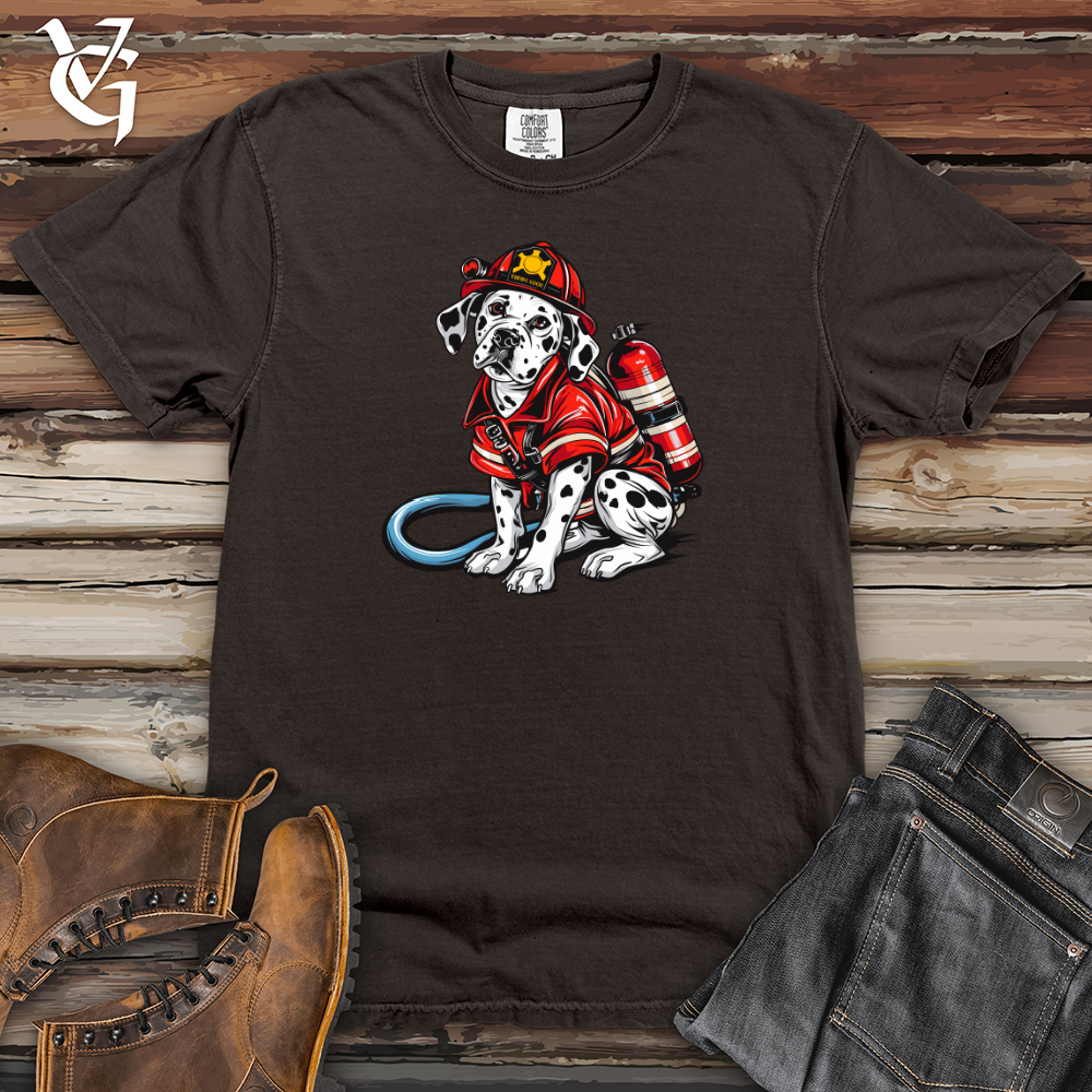 Dalmatian Firefighter Hero Heavy Cotton Comfort Colors Tee