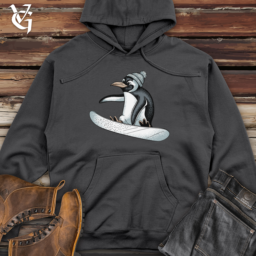 Skating Penguin Midweight Hooded Sweatshirt