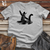 Bigfoot with Hilarious Loch Ness Monster Cotton Tee