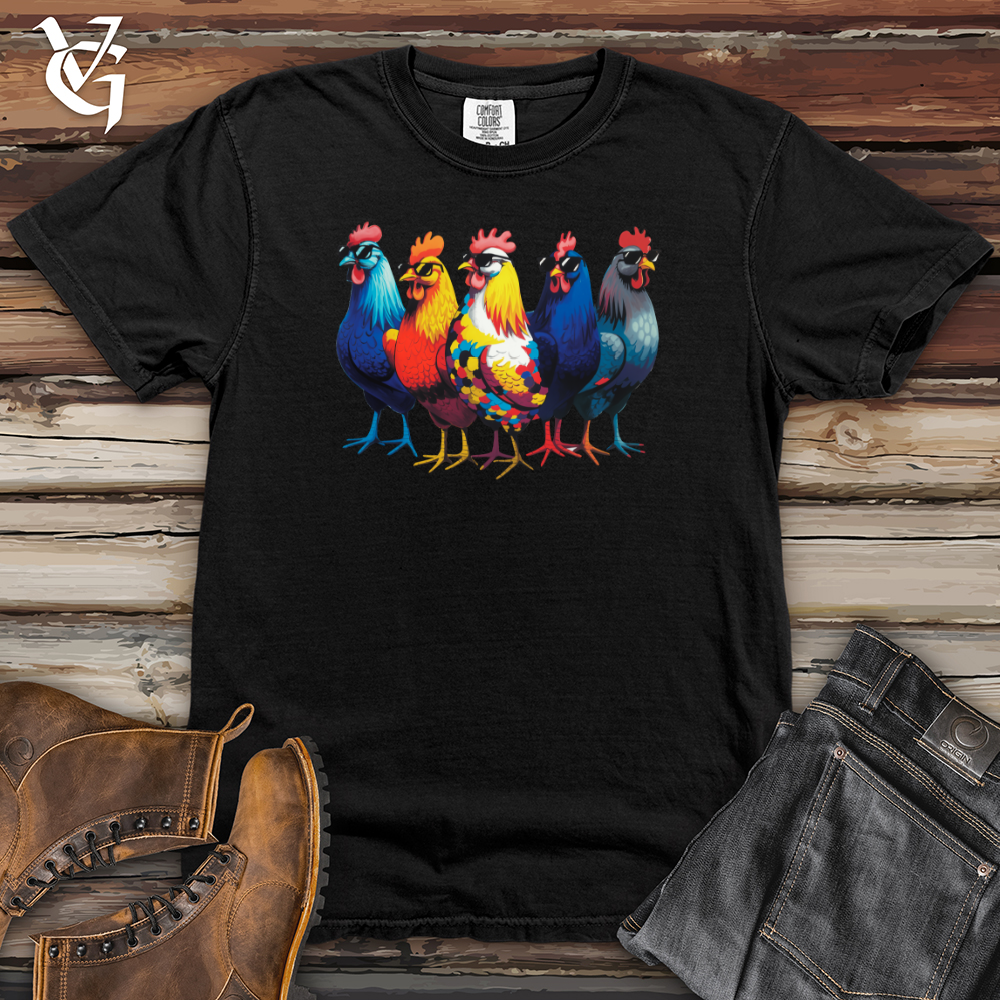 Group of Cool Chickens Heavy Cotton Comfort Colors Tee