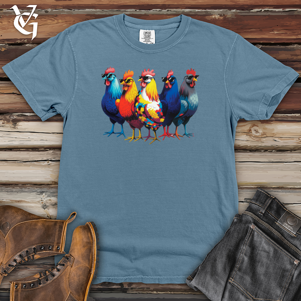 Group of Cool Chickens Heavy Cotton Comfort Colors Tee