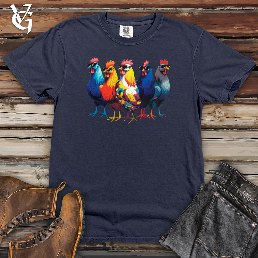 Group of Cool Chickens Heavy Cotton Comfort Colors Tee