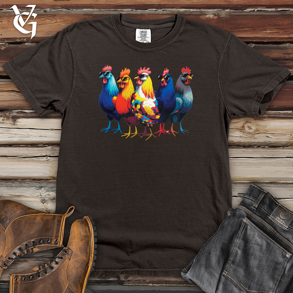 Group of Cool Chickens Heavy Cotton Comfort Colors Tee