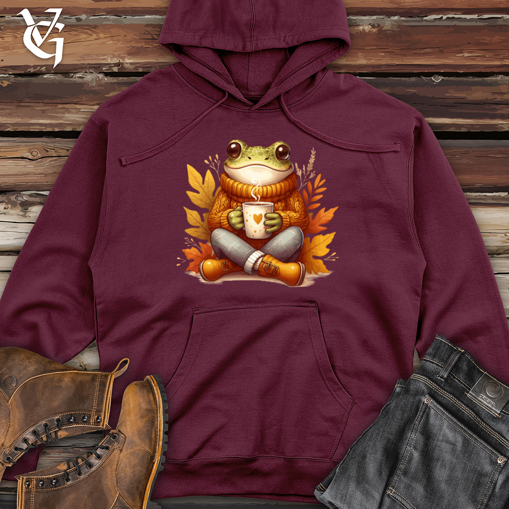 Frog Drinking Midweight Hooded Sweatshirt