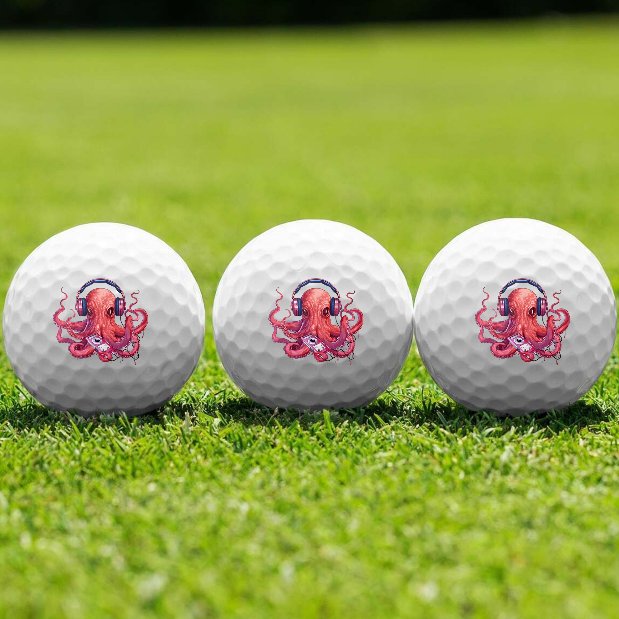 Jammin Octopus Golf Ball 3 Pack