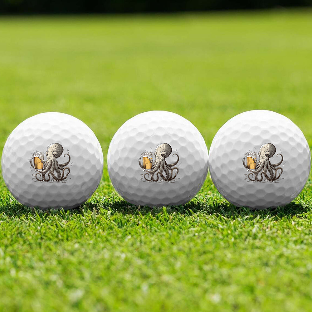 Octopus Happy Hour Golf Ball 3 Pack