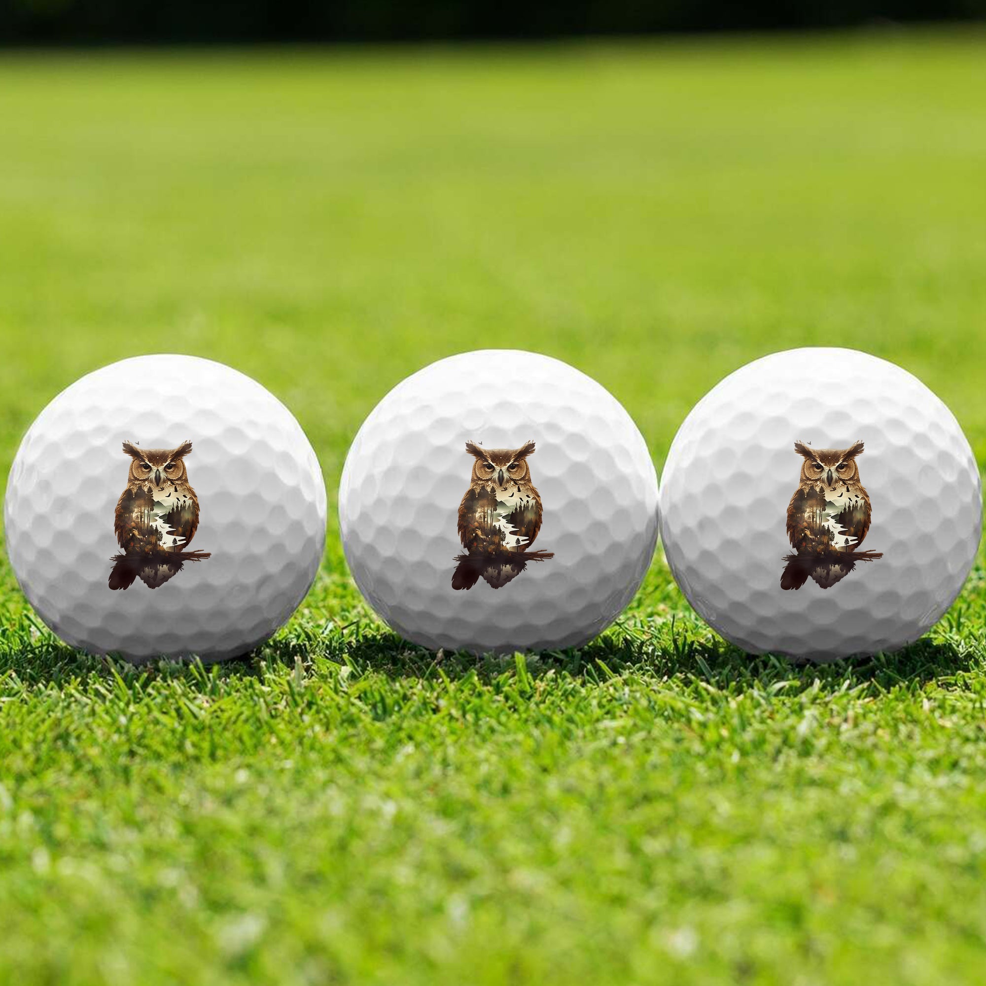Owl Of The River Golf Ball 3 Pack