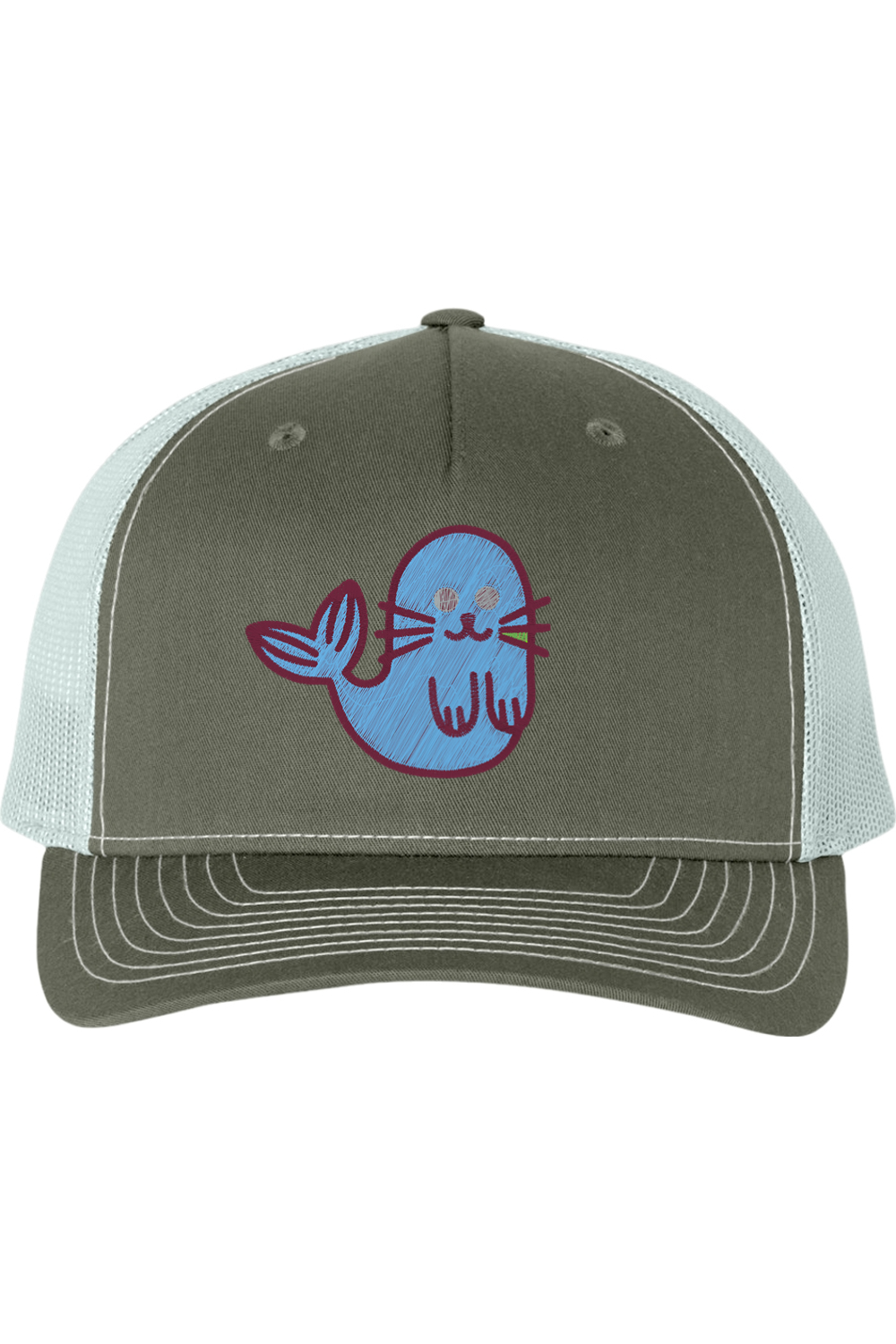 Silly Lion Embroidered Trucker Cap