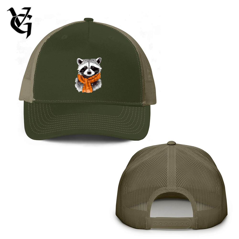 Raccoon Chief Trucker Hat