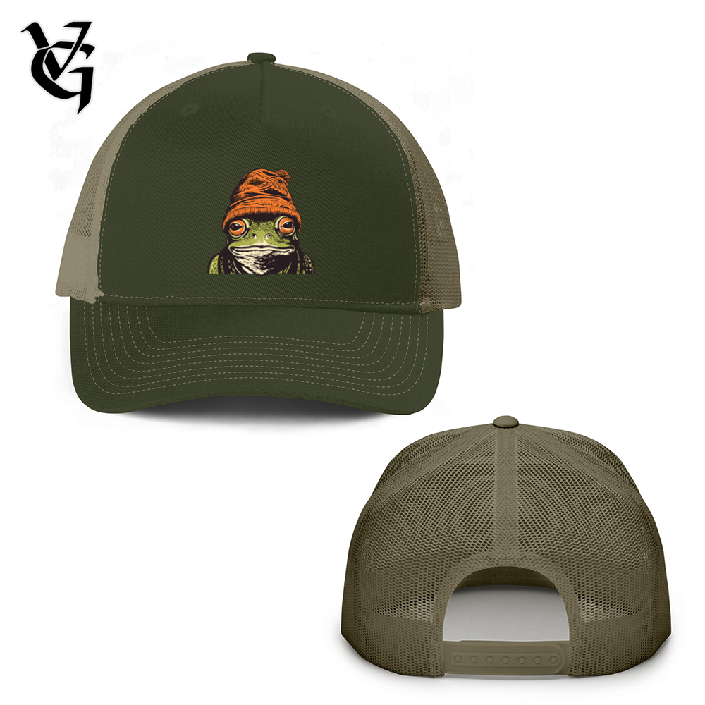 Retro Beanie Frog Trucker Hat