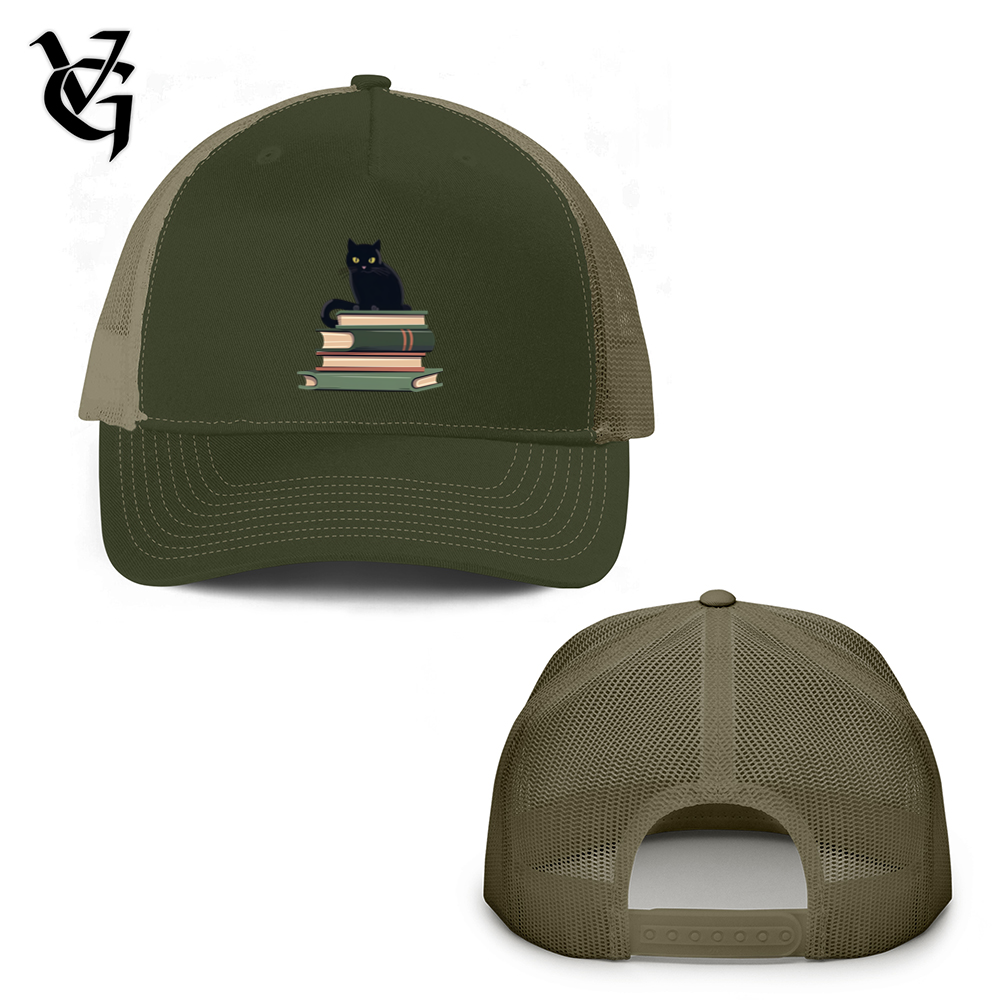 Cat Book Lover Trucker Hat
