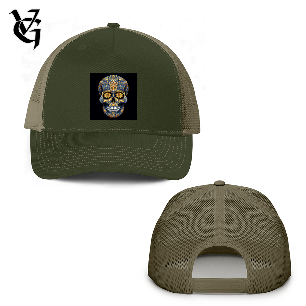 Mandala Skull Trucker Hat
