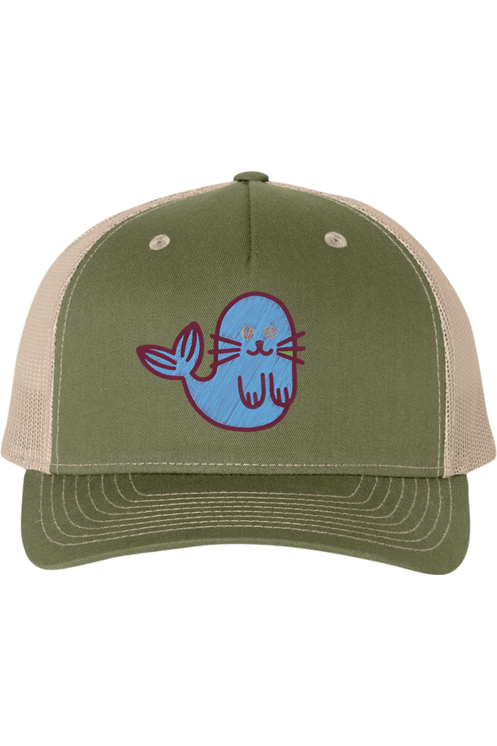 Silly Lion Embroidered Trucker Cap