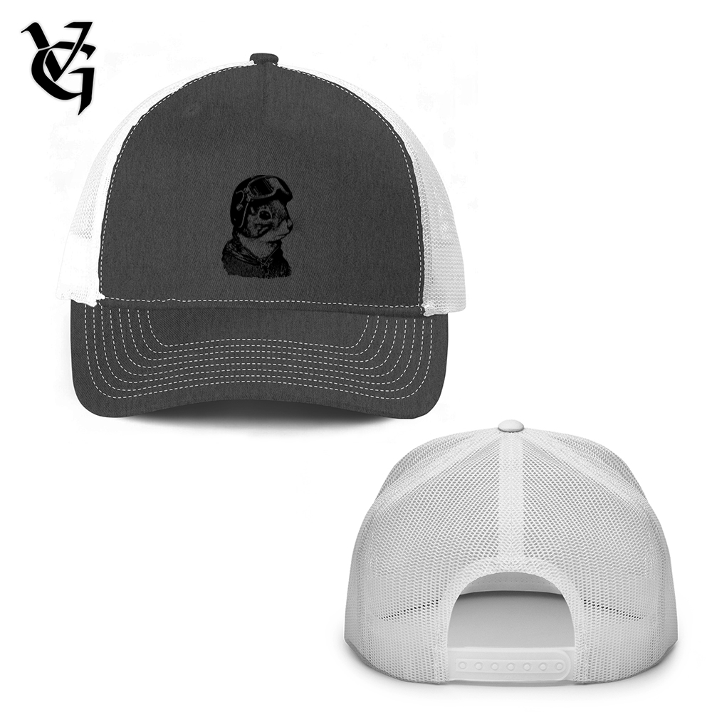 Squirrel Fighter Pilot Golf Ball Trucker Hat