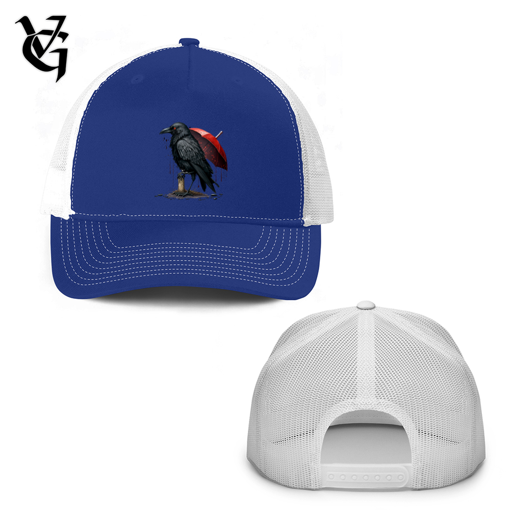 Raven in the Rain Trucker Hat