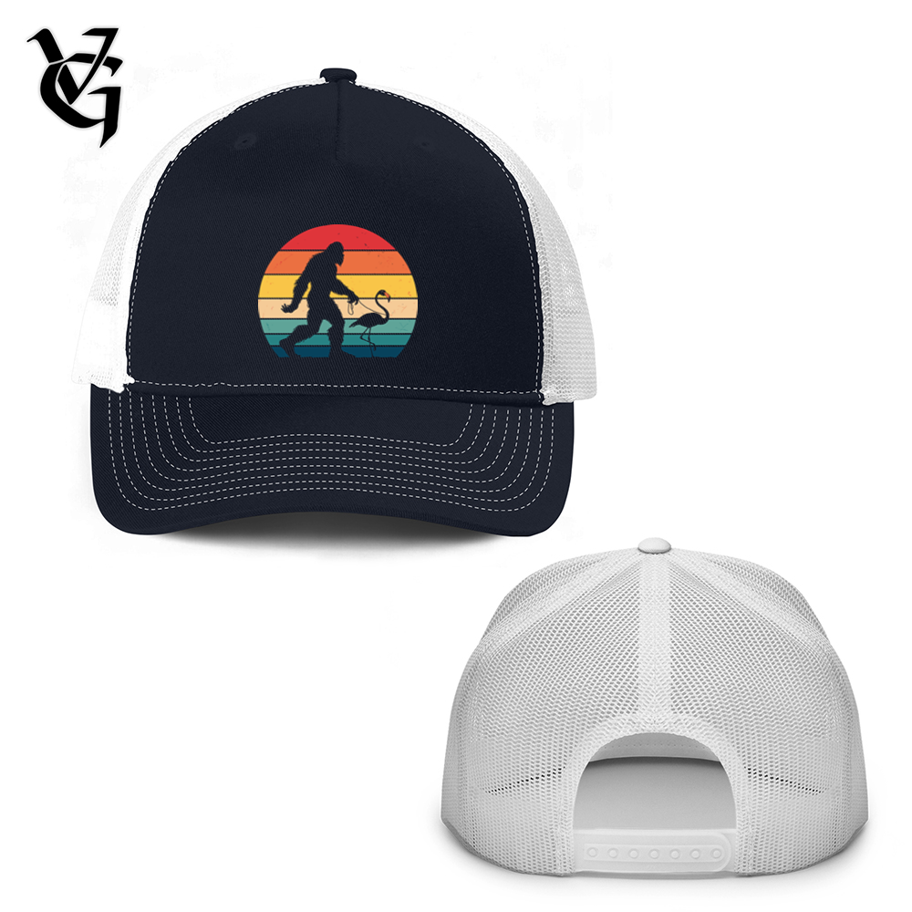 Sasquatch Flamingo Walk Trucker Hat