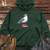 Viking Goods Seagull with Red Sneakers and Sunglass Midweight Hooded Sweatshirt Alpine Green / L