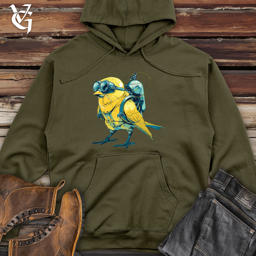 Viking Goods Bird Diver Adventure Midweight Hooded Sweatshirt Army / L