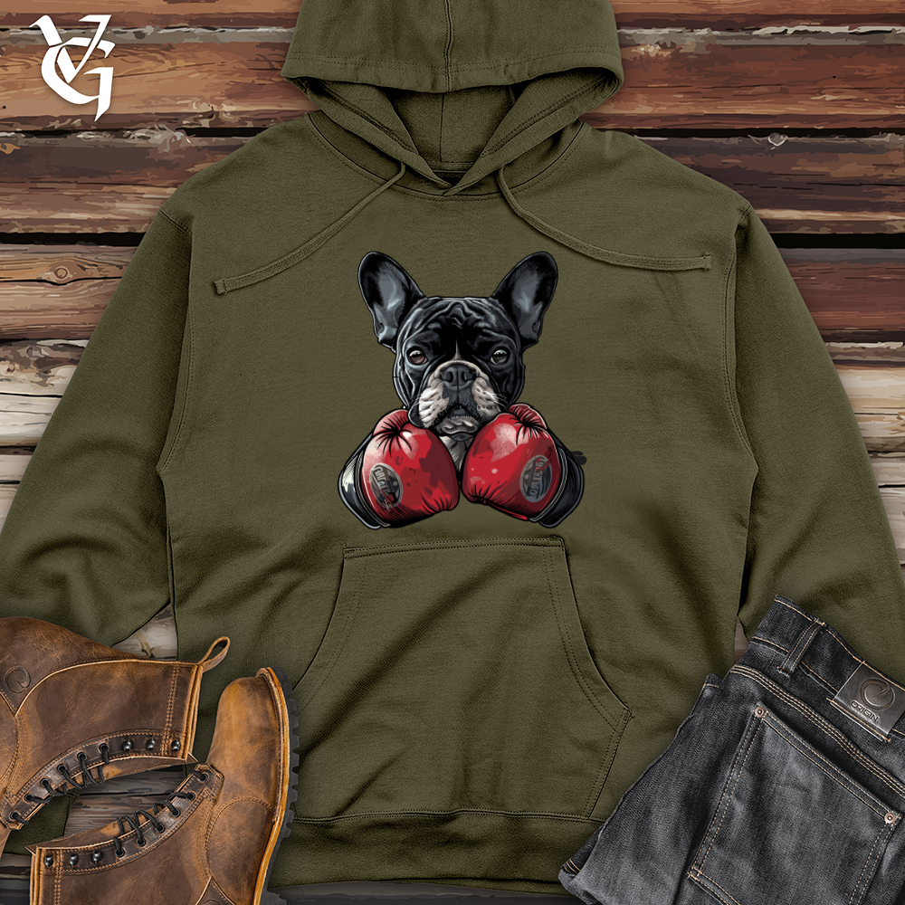 Viking Goods Bulldog Boxing Champion Midweight Hooded Sweatshirt Army / L