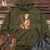 Viking Goods Cheetah Saxophone Groove Midweight Hooded Sweatshirt Army / L