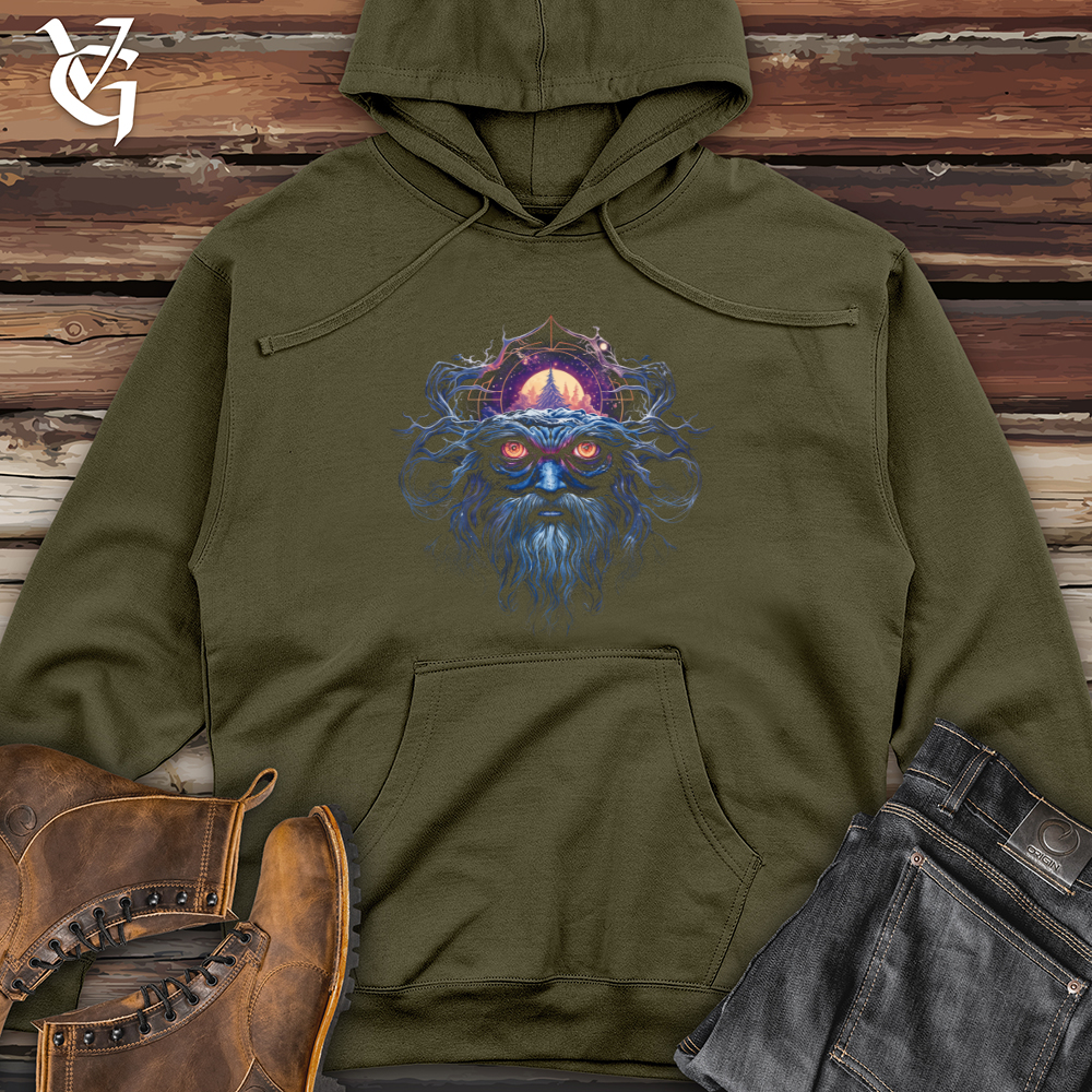 Viking Goods Cosmic Guardian Wisdom Midweight Hooded Sweatshirt Army / L