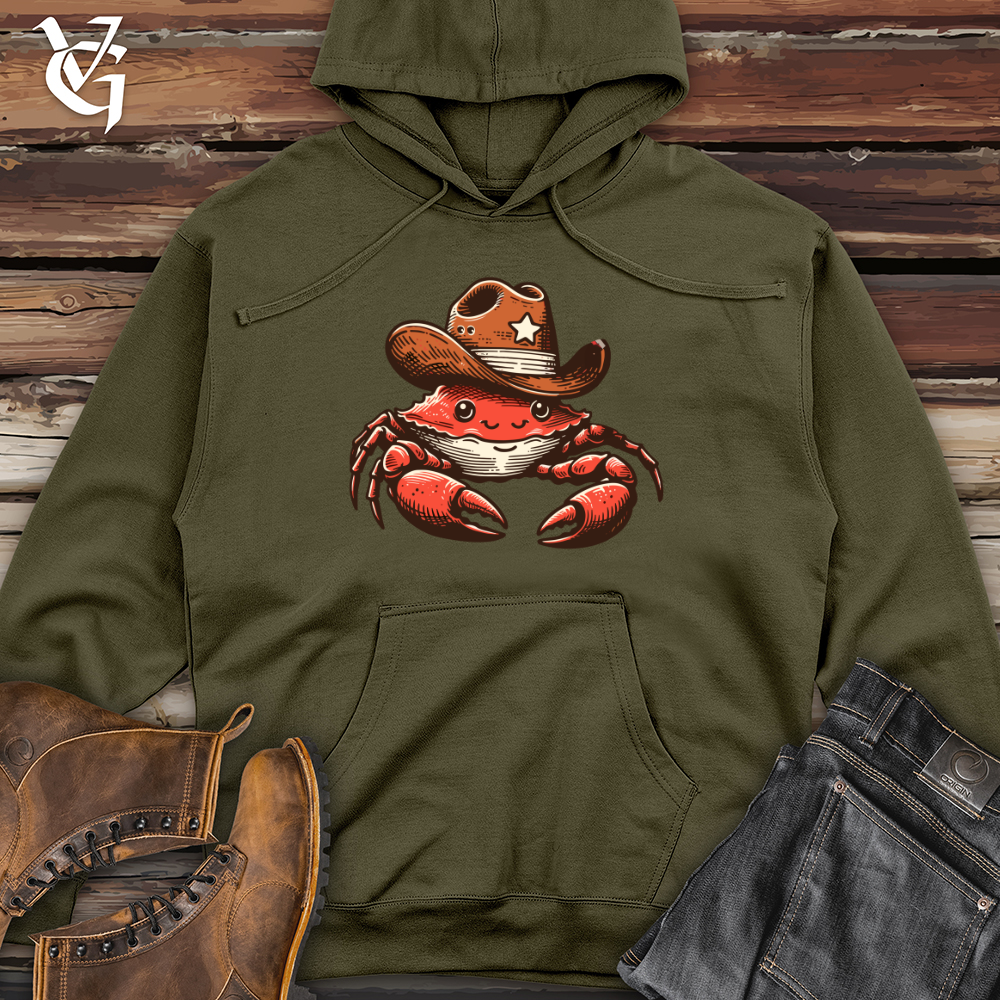 Viking Goods Cowboy Crab Midweight Hooded Sweatshirt Army / L