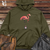 Viking Goods Flamingo Unicycle Sip Midweight Hooded Sweatshirt Classic Navy / L