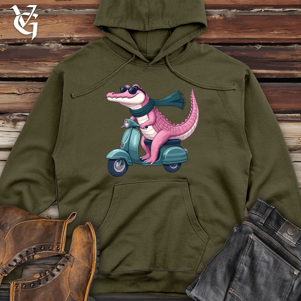 Viking Goods Gator Scoot Midweight Hooded Sweatshirt Army / L