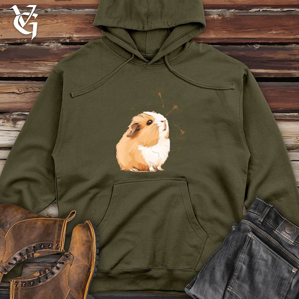 Viking Goods Guinea Pig Whimsy Midweight Hooded Sweatshirt Army / L