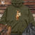 Viking Goods Kangaroo Mail Delivery Midweight Hooded Sweatshirt Army / L