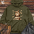 Viking Goods Owl Bookworm Adventure Midweight Hooded Sweatshirt Army / L