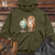 Viking Goods Owl Geographer Discovery Midweight Hooded Sweatshirt Army / L