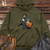 Viking Goods Sloth Baseball Catcher Midweight Hooded Sweatshirt Army / L