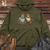 Viking Goods Sloth Buddies Hangout Midweight Hooded Sweatshirt Army / L