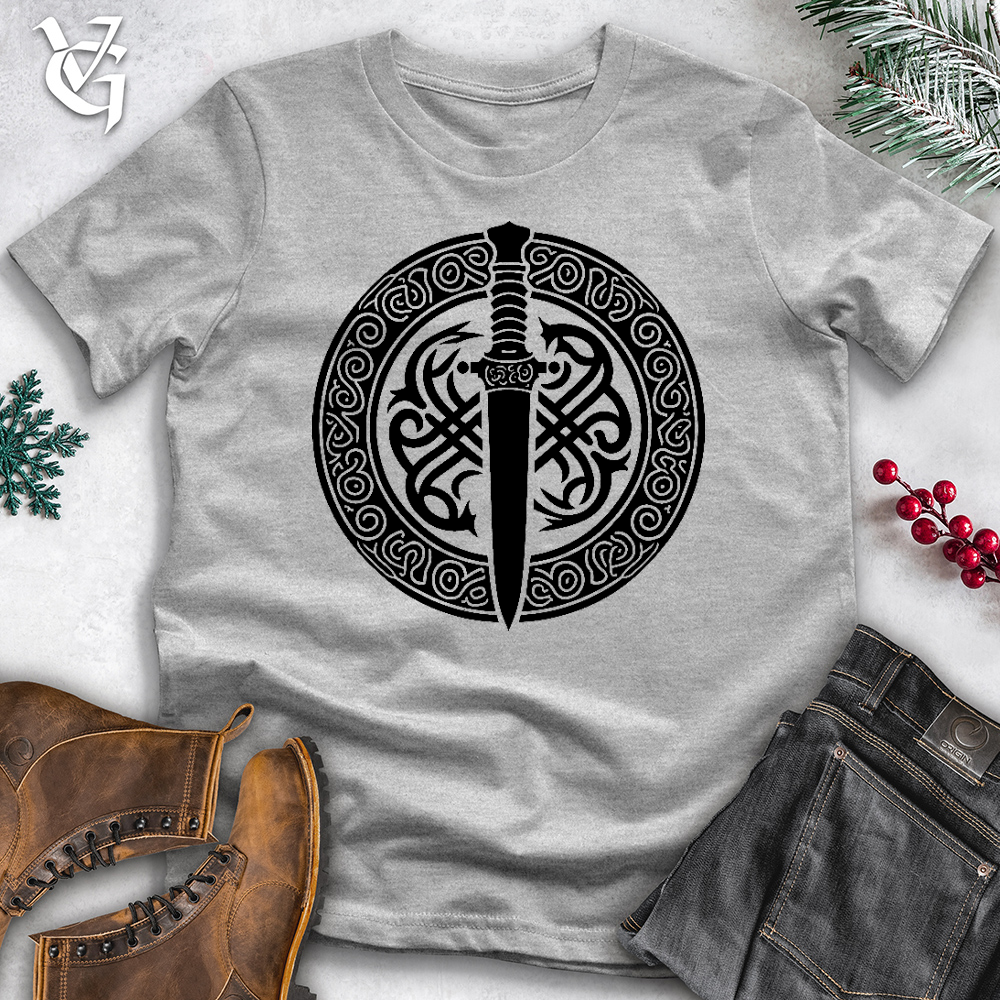 Viking Goods Celtic Dagger Cotton Tee Ash / L