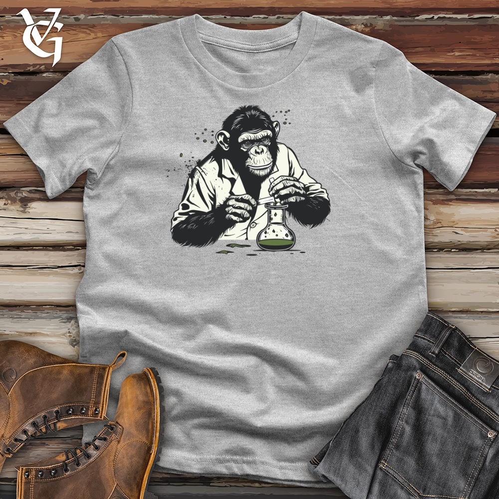 Viking Goods Chimp Chemist Genius Cotton Tee Ash / L