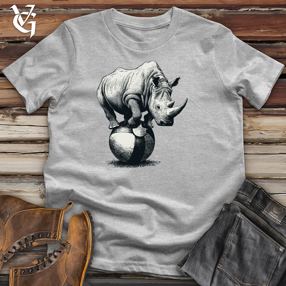 Viking Goods Circus Rhino Cotton Tee Ash / L