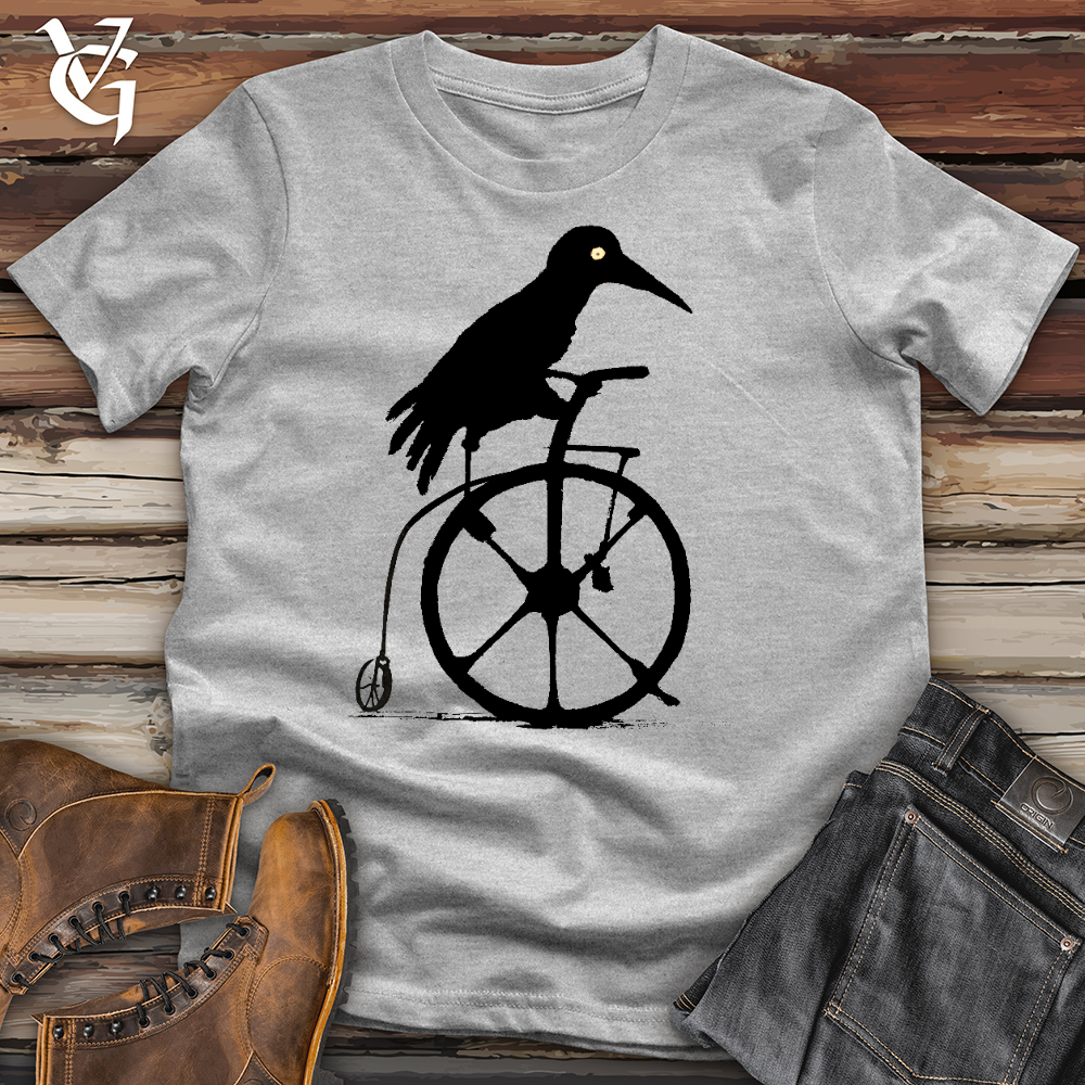 Viking Goods Crow Riding Bike Cotton Tee Ash / L