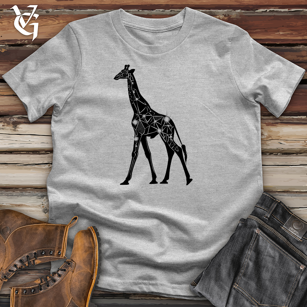 Viking Goods Giraffe Glamour Strut Cotton Tee Ash / L