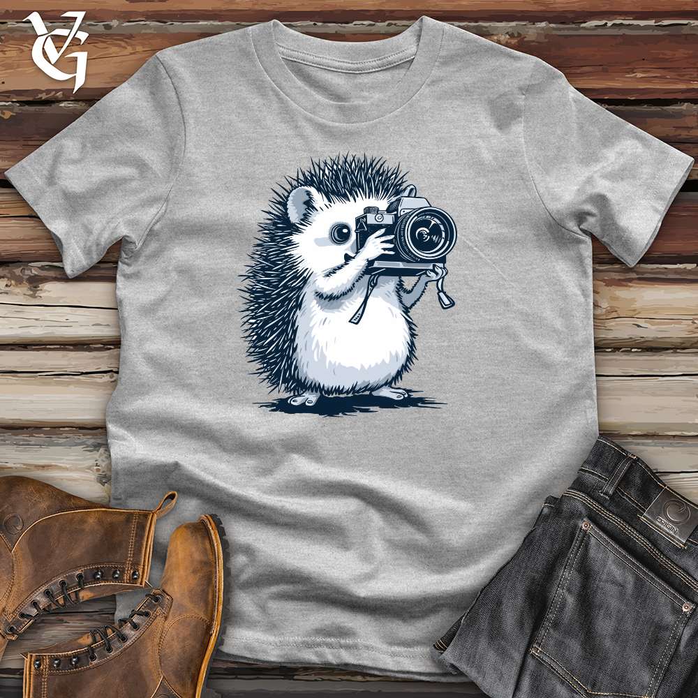 Viking Goods Hedgehog Shutterbug Snapshot Cotton Tee Ash / L