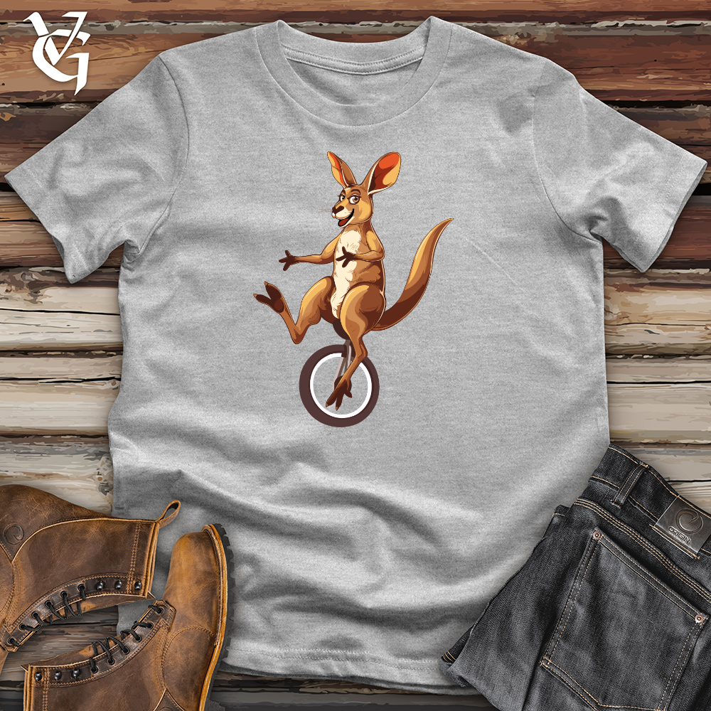 Viking Goods Kangaroo Unicycle Joy Cotton Tee Ash / L