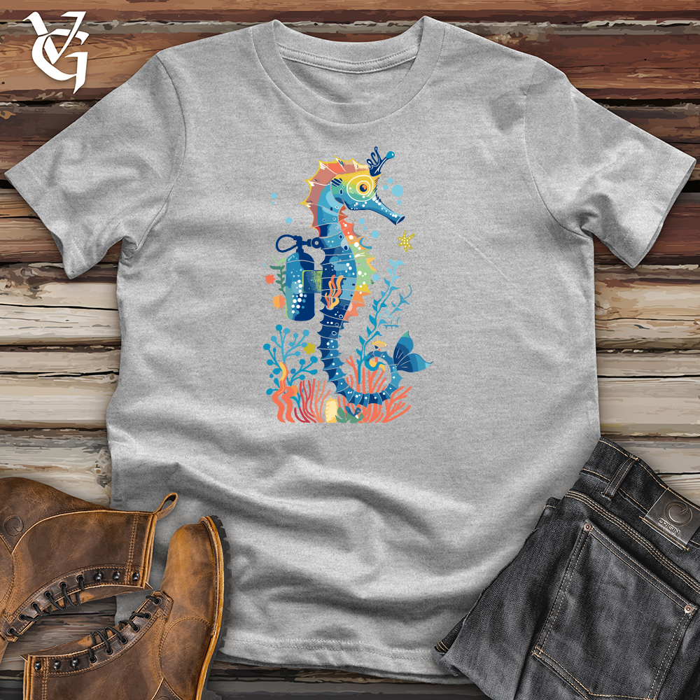 Viking Goods Seahorse Dive Master Cotton Tee Ash / L