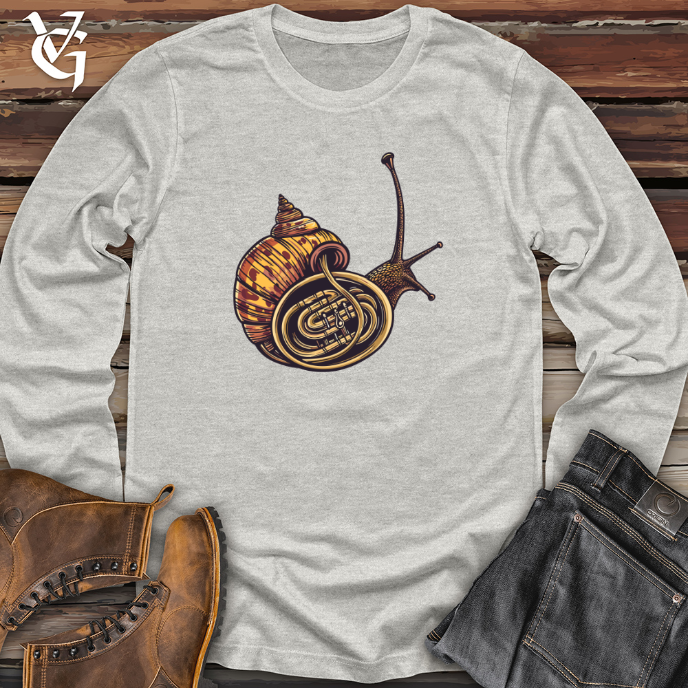 Viking Goods Snail French Horn Long Sleeve Ash / L