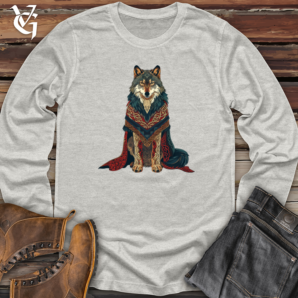 Viking Goods Tribal Wolf Majesty Long Sleeve Ash / L