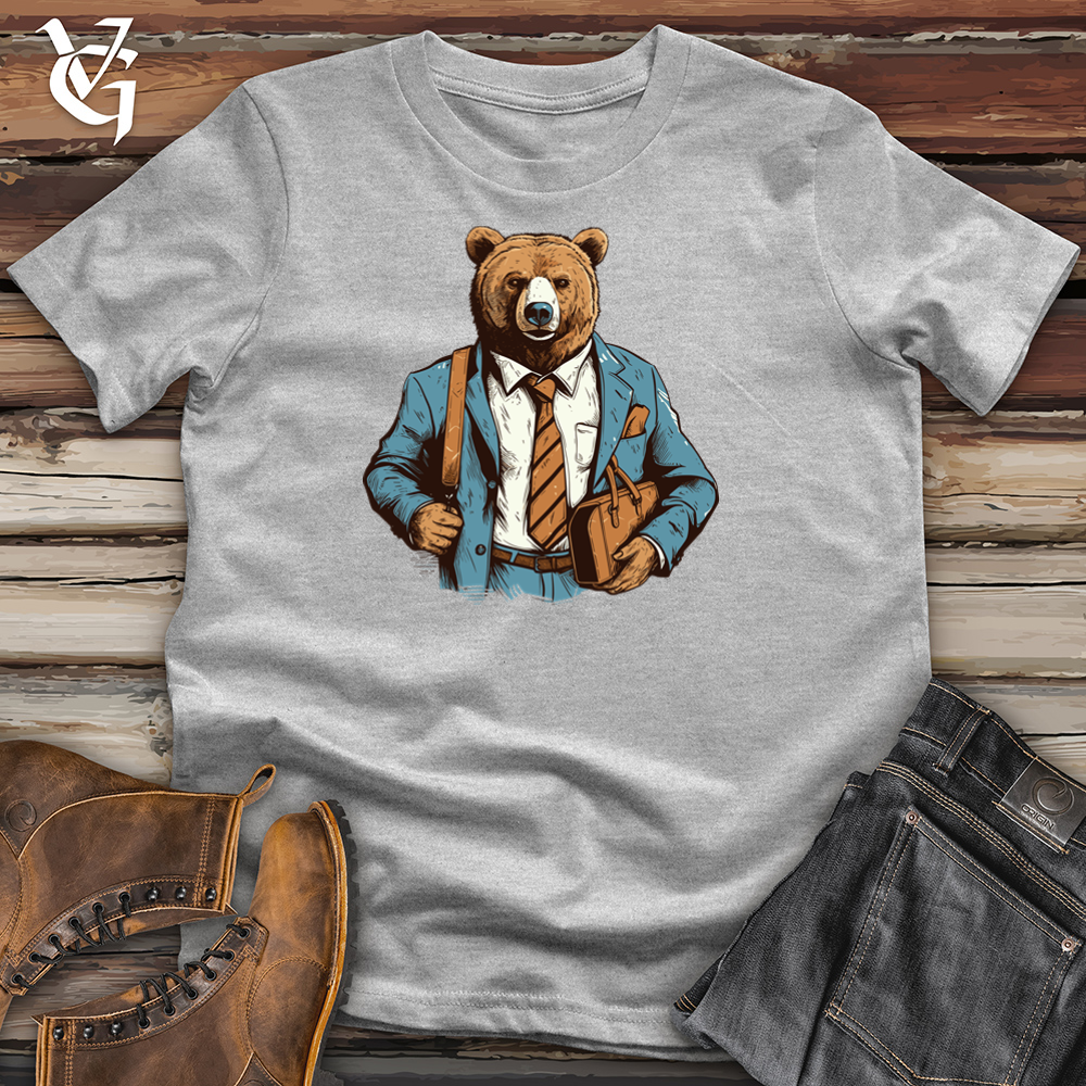 Viking Goods Vintage Executive Bear Cotton Tee Ash / L