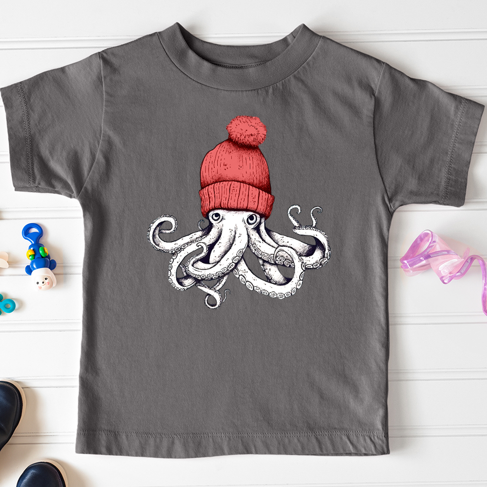 Viking Goods Octopus Chillin Toddler Tee Asphalt / 2T