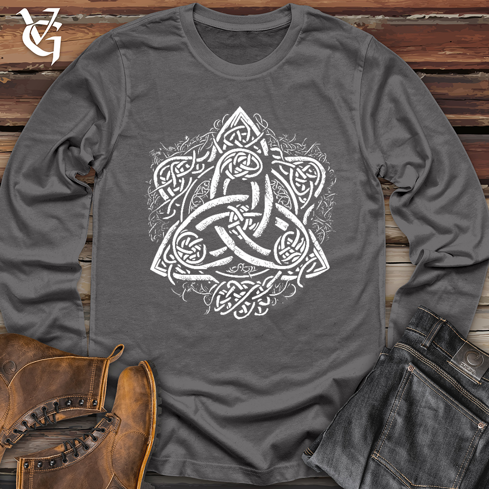 Viking Goods Celtic Trinity Emblem Long Sleeve Asphalt / L